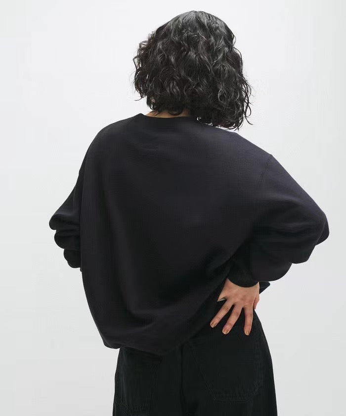 Agnes b 刺繡圓領衛衣