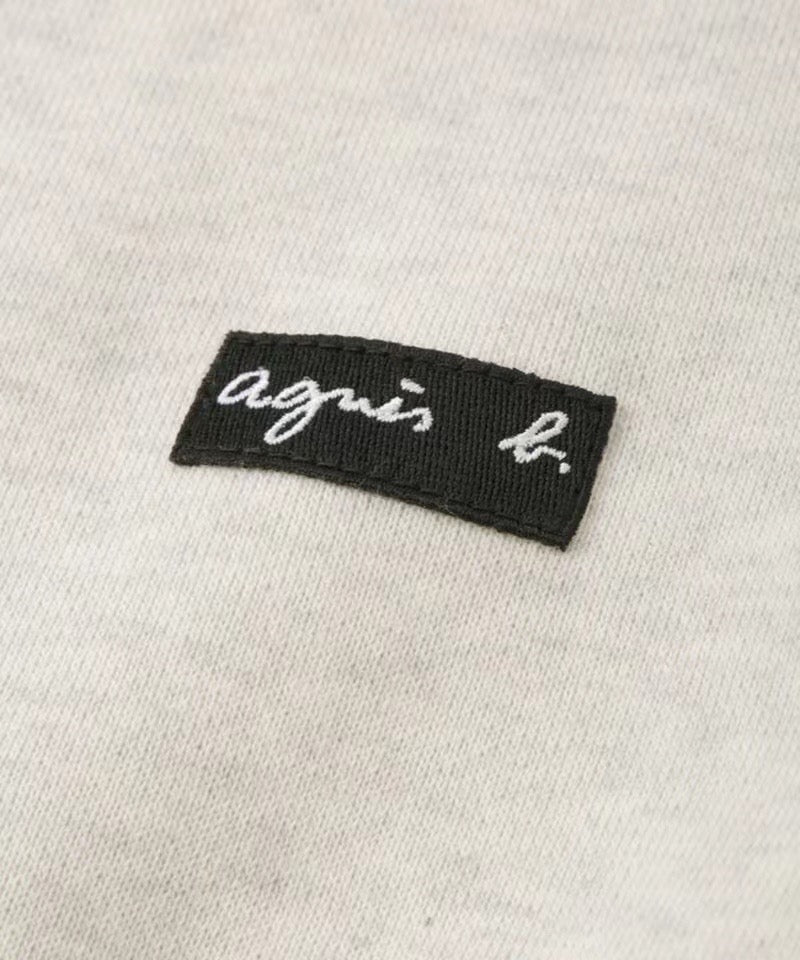 Agnes b 刺繡圓領衛衣
