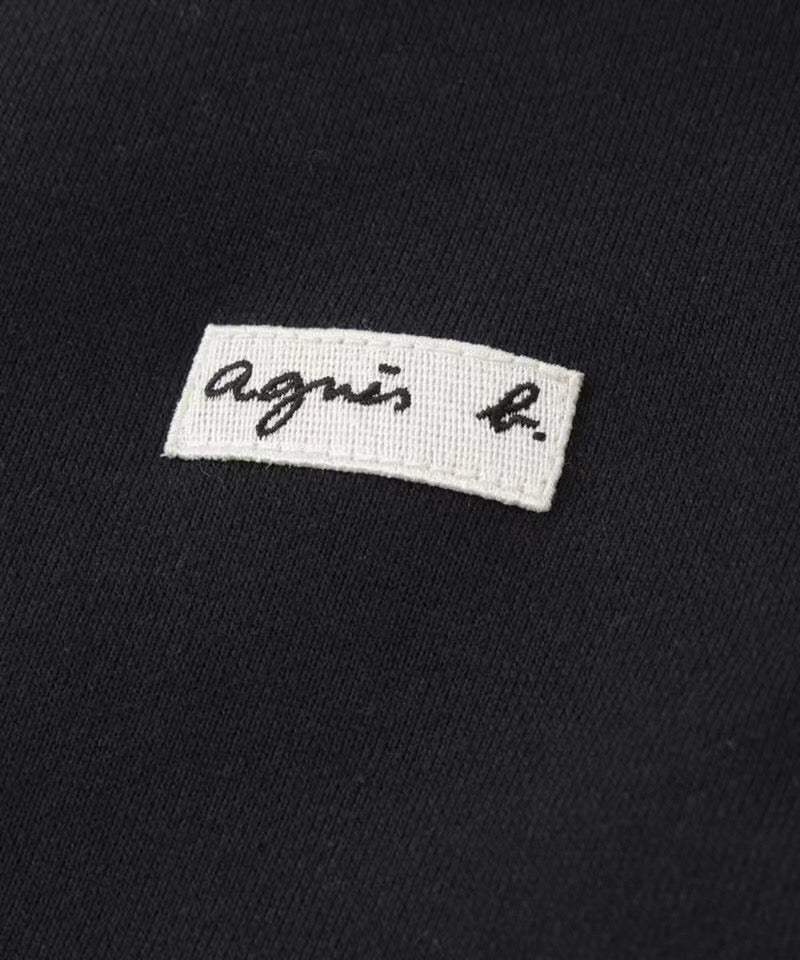 Agnes b 刺繡圓領衛衣
