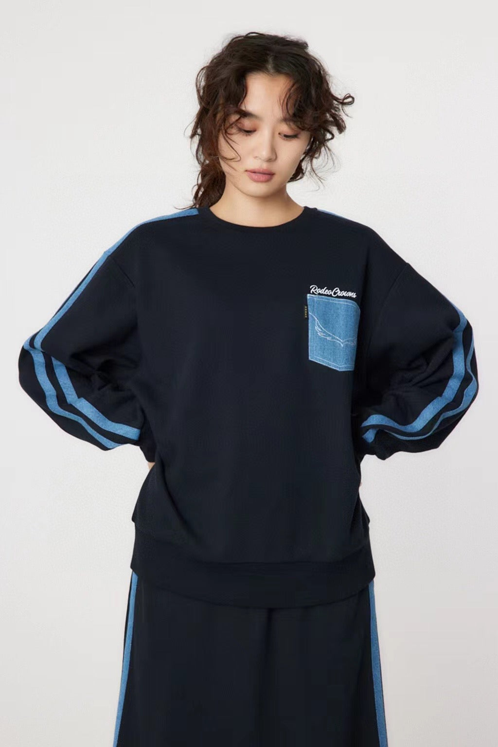 Rodeo crowns 牛仔接拼衛衣