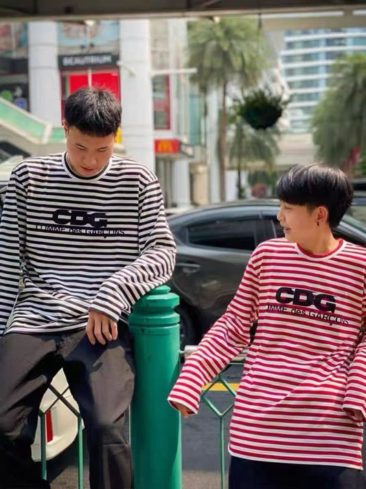 CDG 間條長袖tee