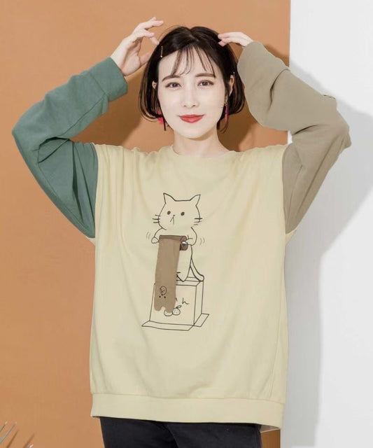 Scolar bear接拼衛衣