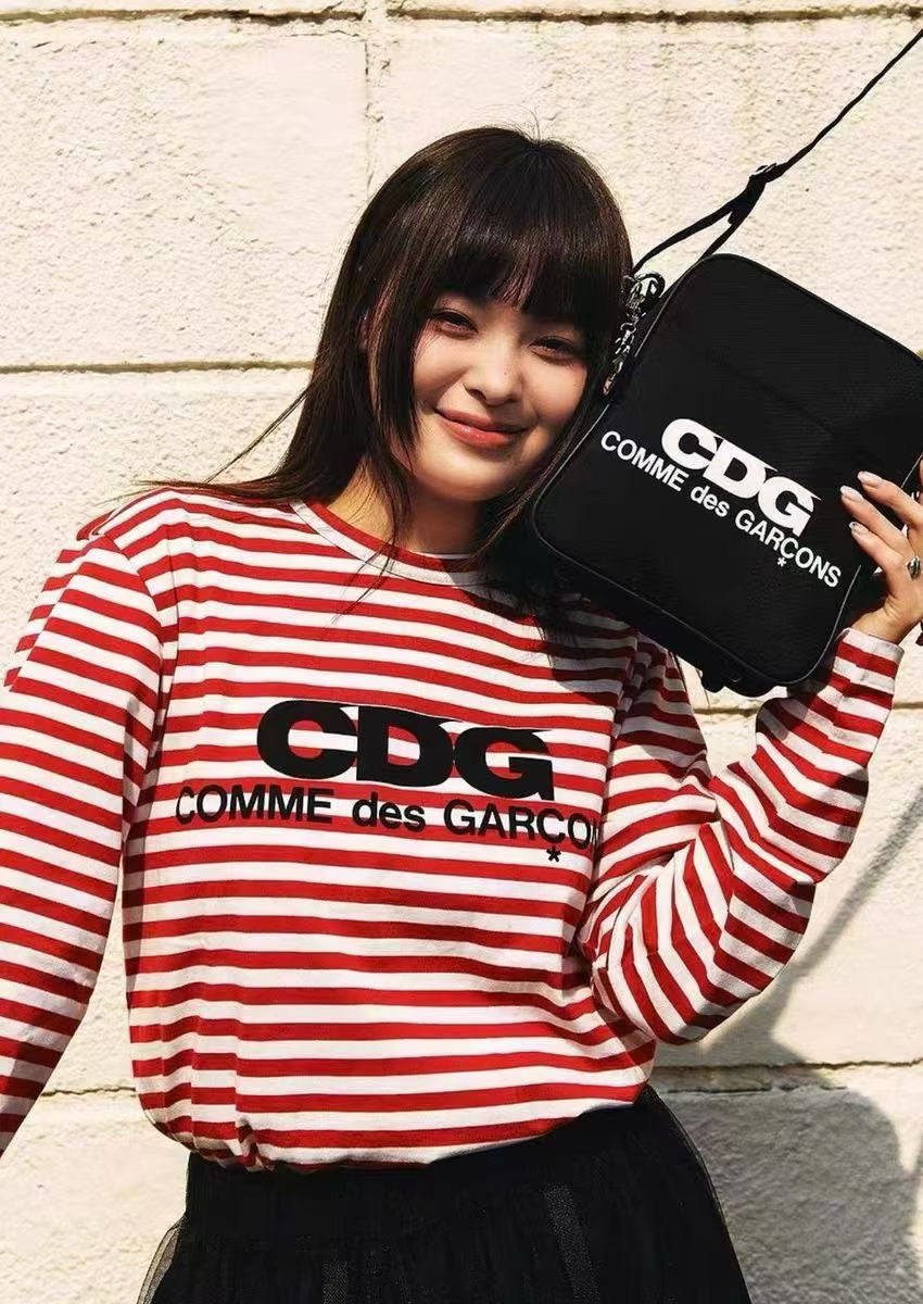 CDG 間條長袖tee
