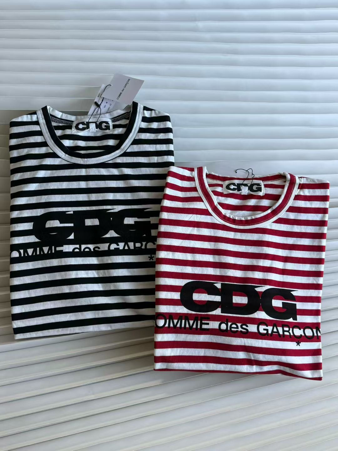 CDG 間條長袖tee