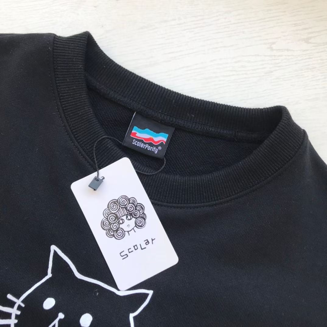 Scolar bear接拼衛衣