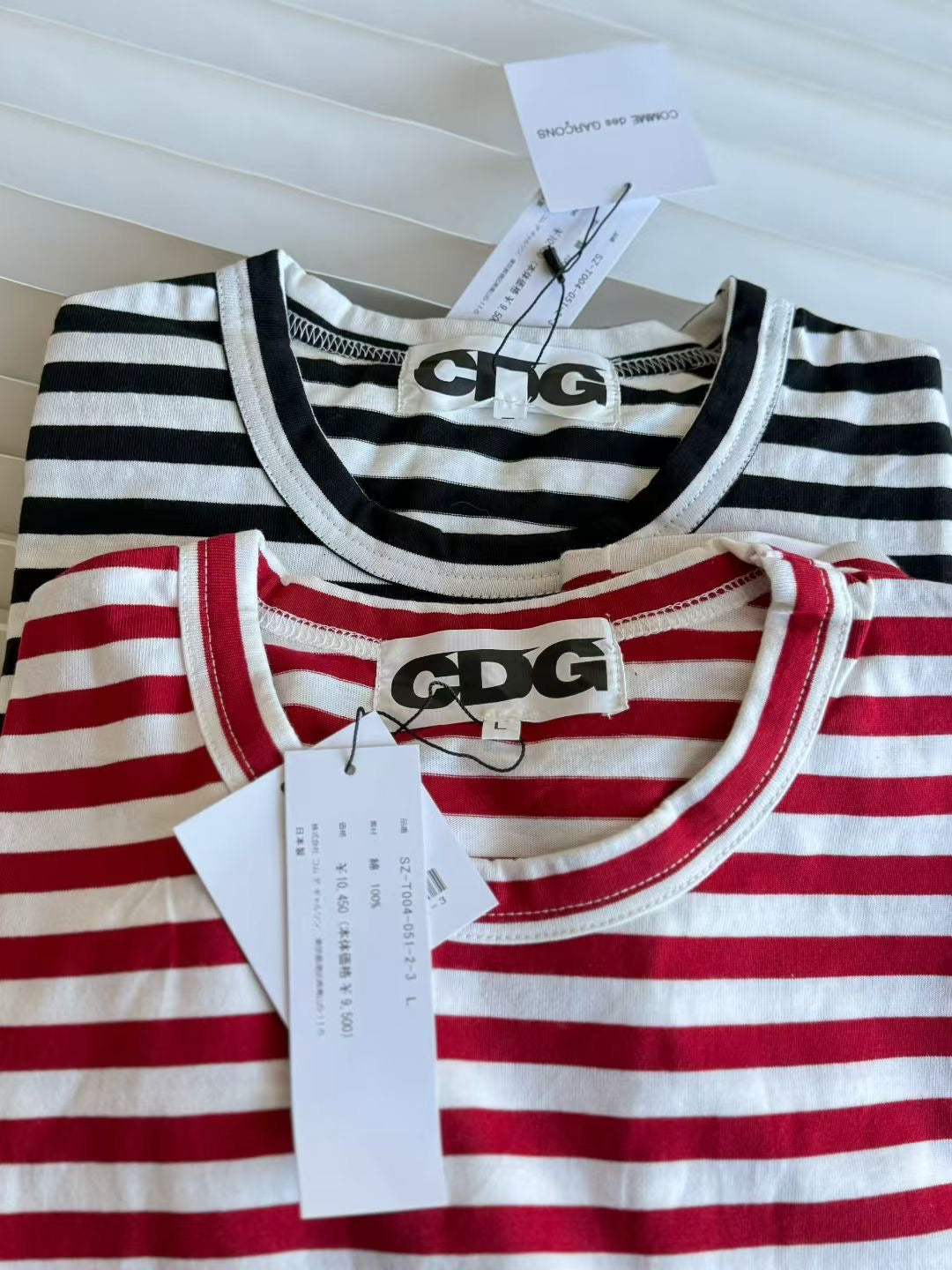 CDG 間條長袖tee