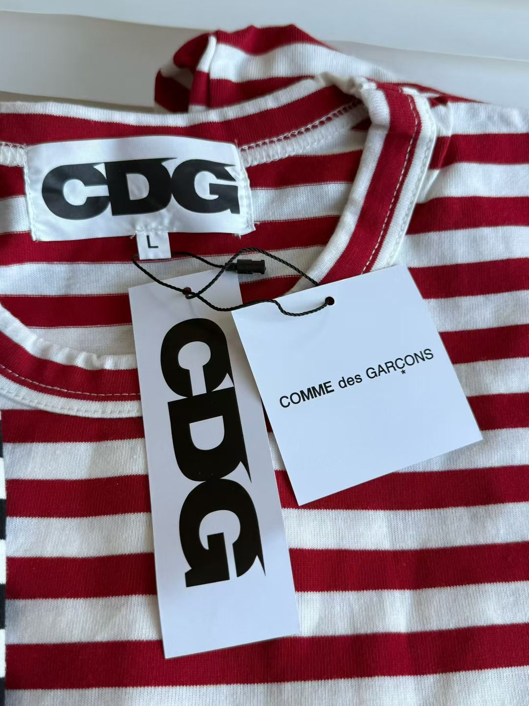 CDG 間條長袖tee