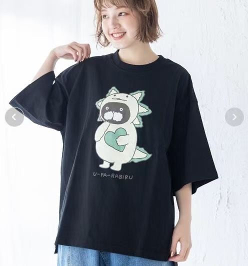 Scolar恐龍貓咪印花tee