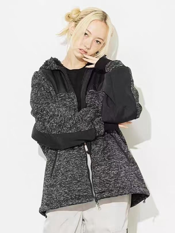Xgirl 抓絨hoodies jacket