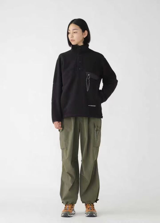 And wander 企領羊毛絨衫