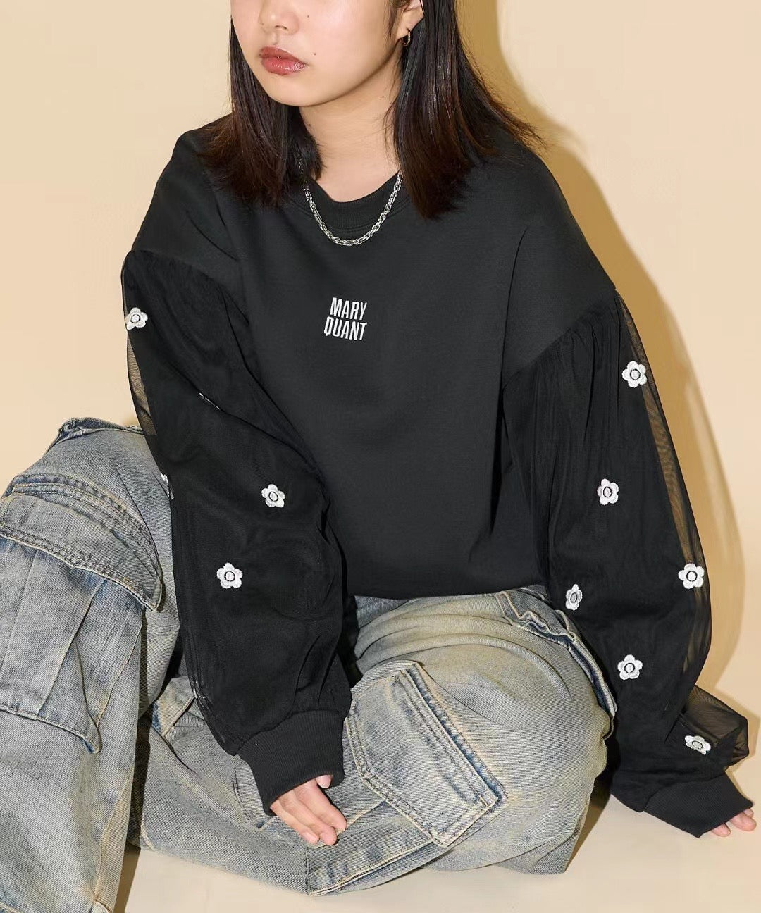 Freaks store x Mary quant 網紗衛衣