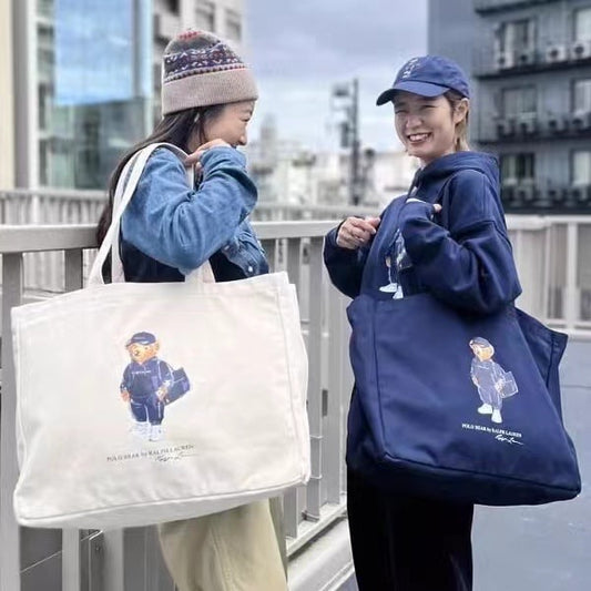 Polo bear tote bag