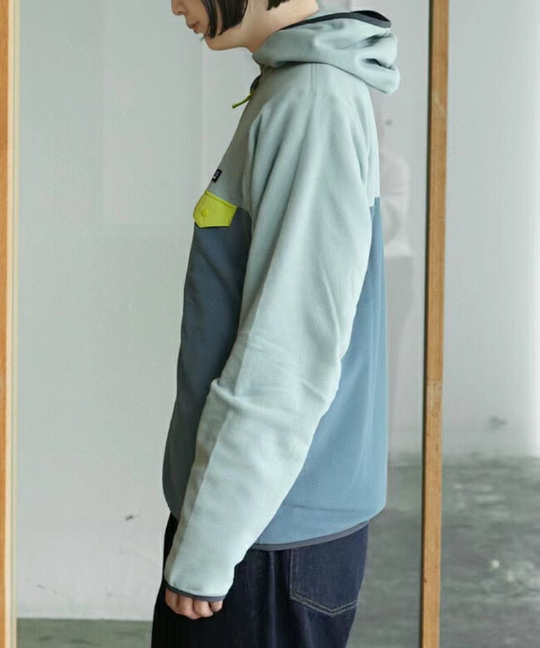 Patagonia撞色抓絨外套