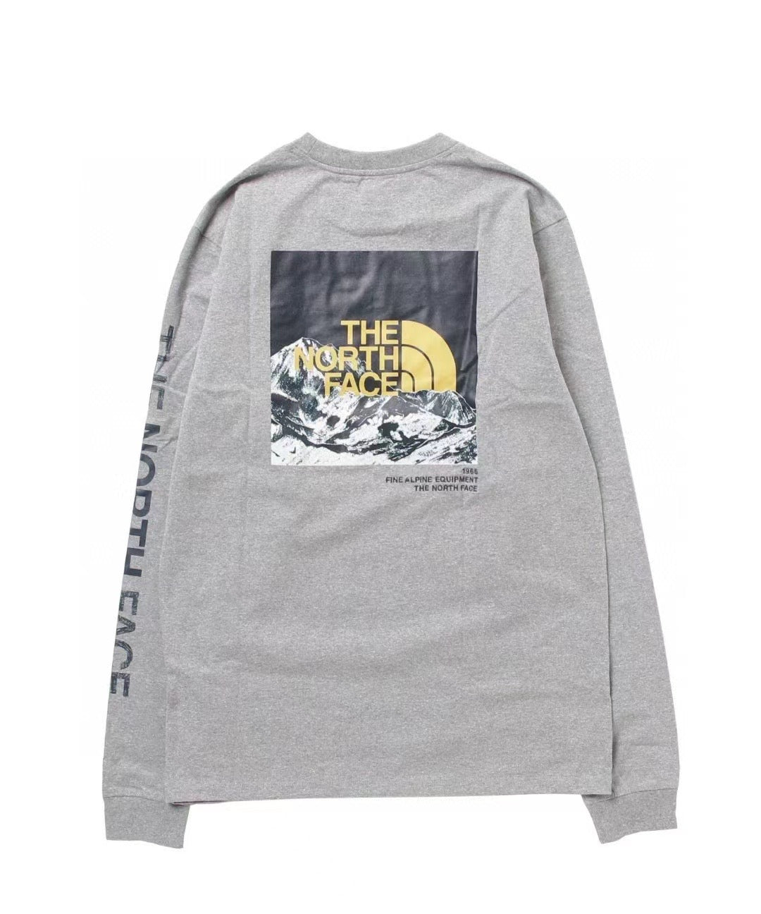 The north face 印花長袖tee