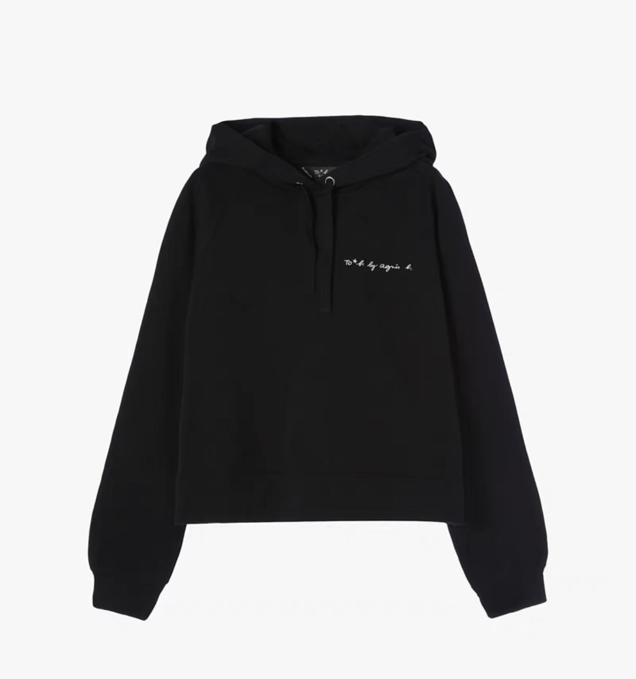 Agnes b 小logo hoodies