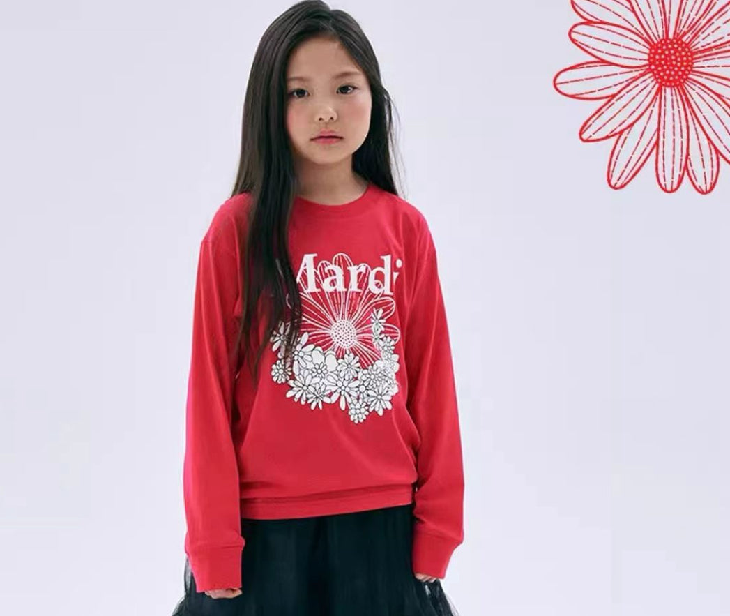 Mardi Mercredi童裝flower衛衣