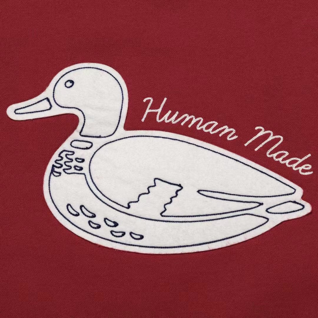 Human made duck 刺繡衛衣