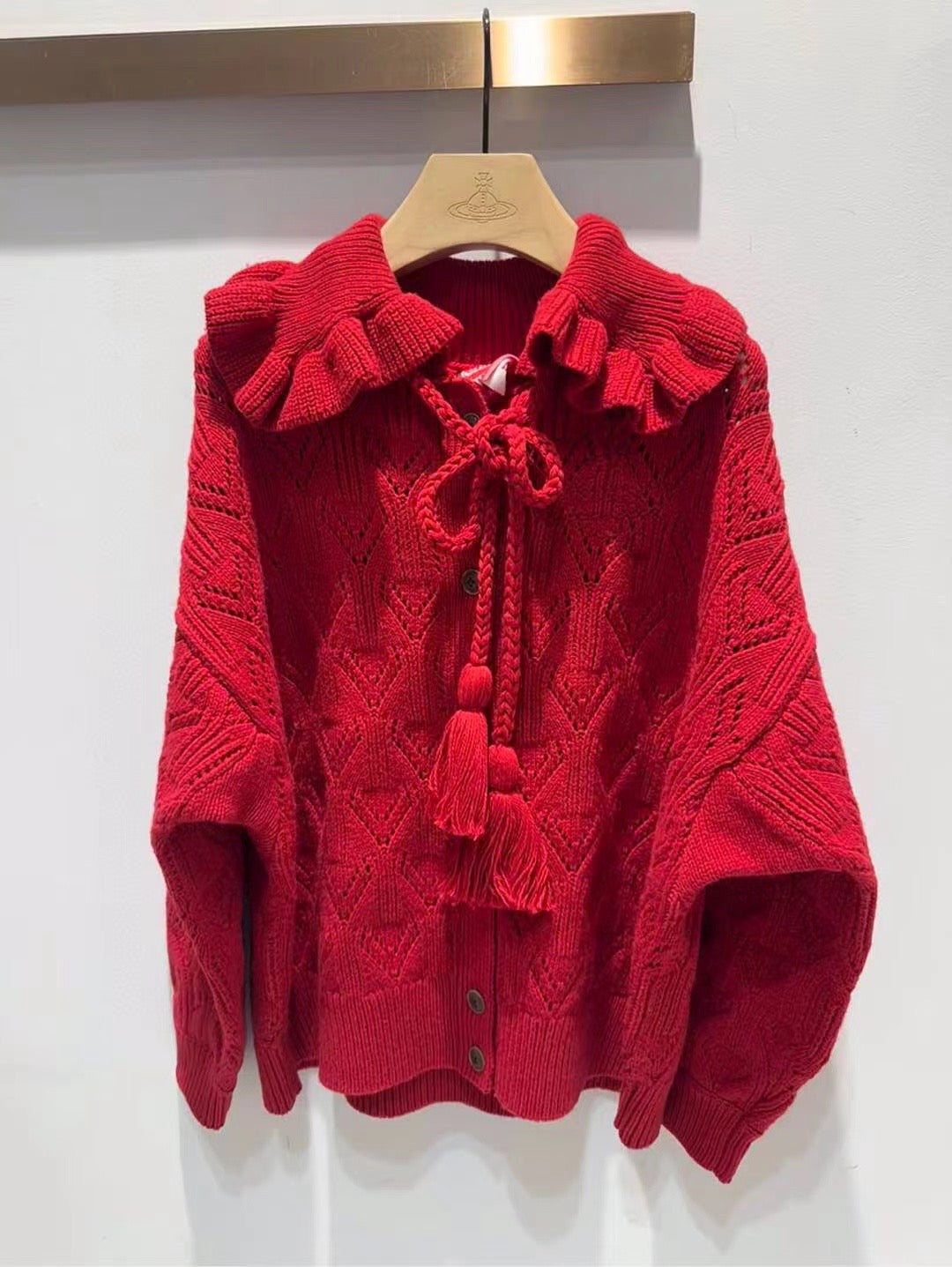 Vivienne Westwood荷葉領Cardigan