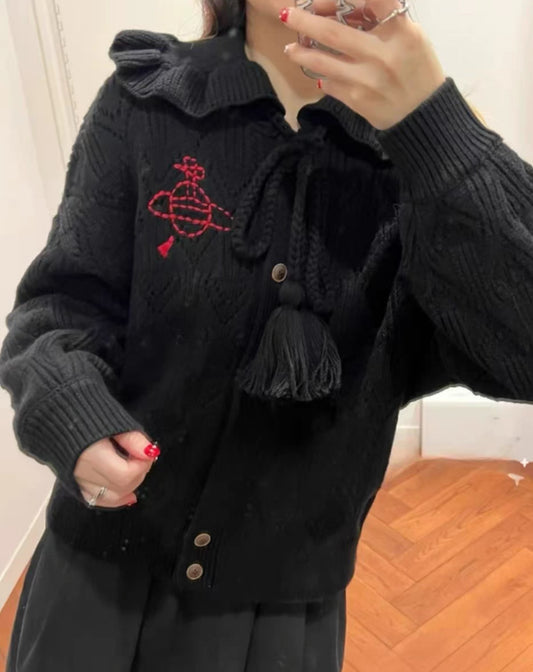 Vivienne Westwood荷葉領Cardigan