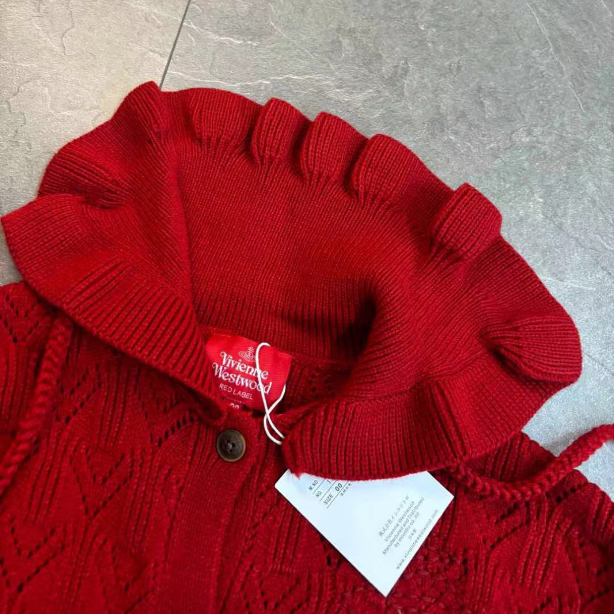 Vivienne Westwood荷葉領Cardigan