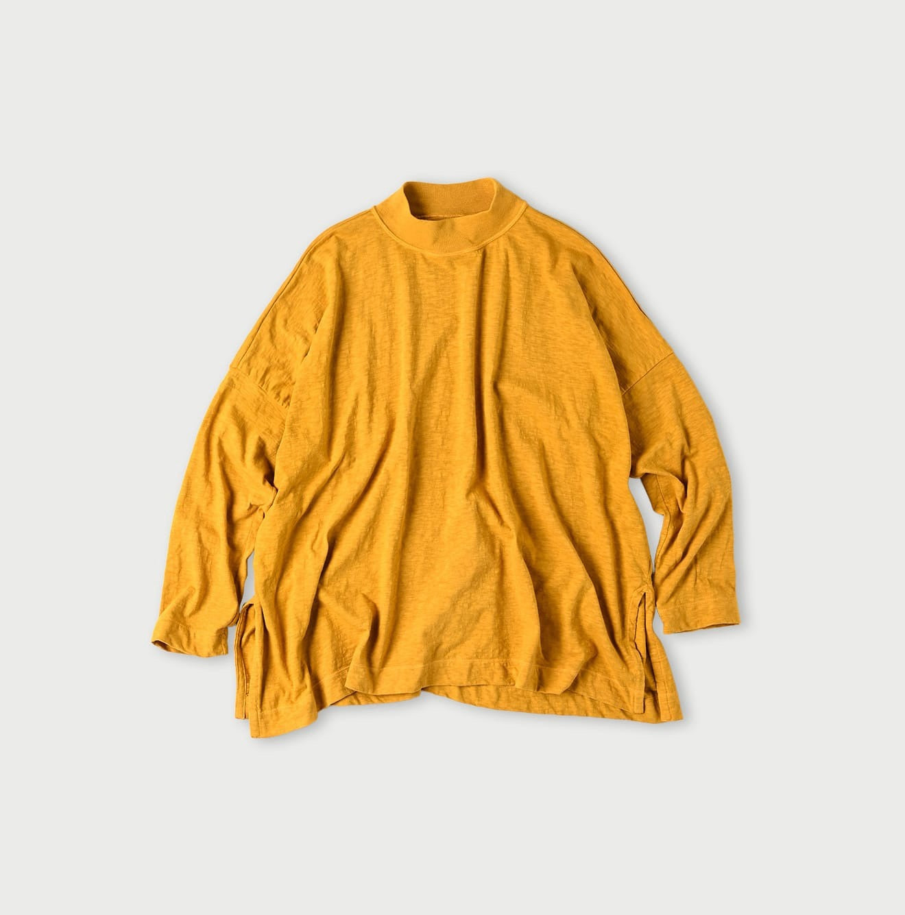 45R高領淨色tee