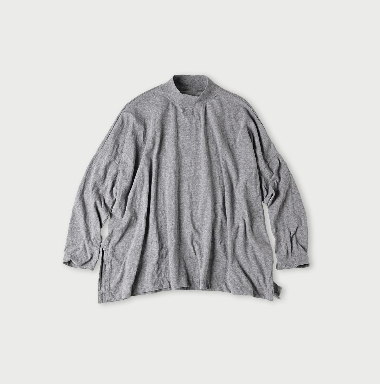 45R高領淨色tee