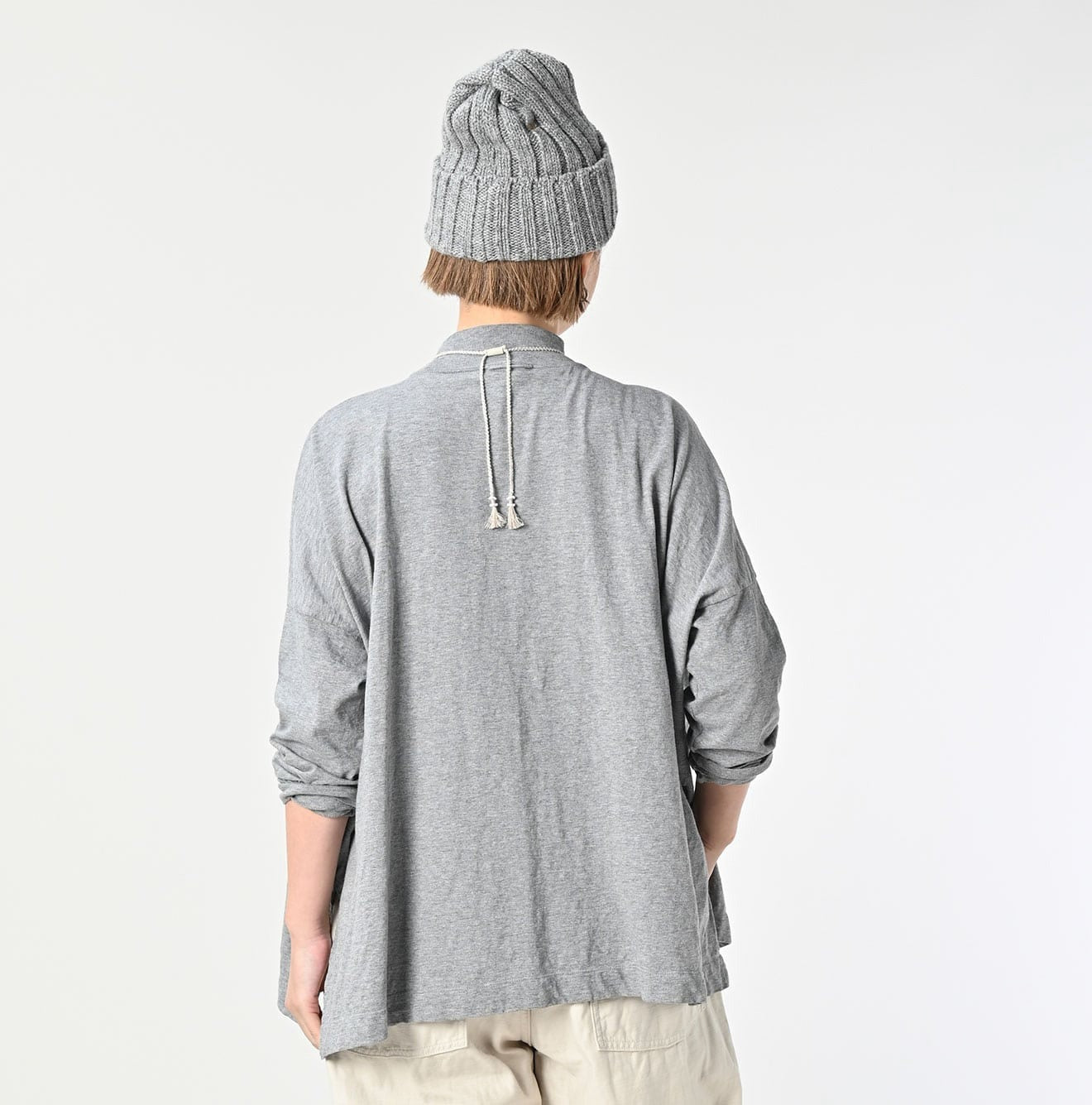 45R高領淨色tee