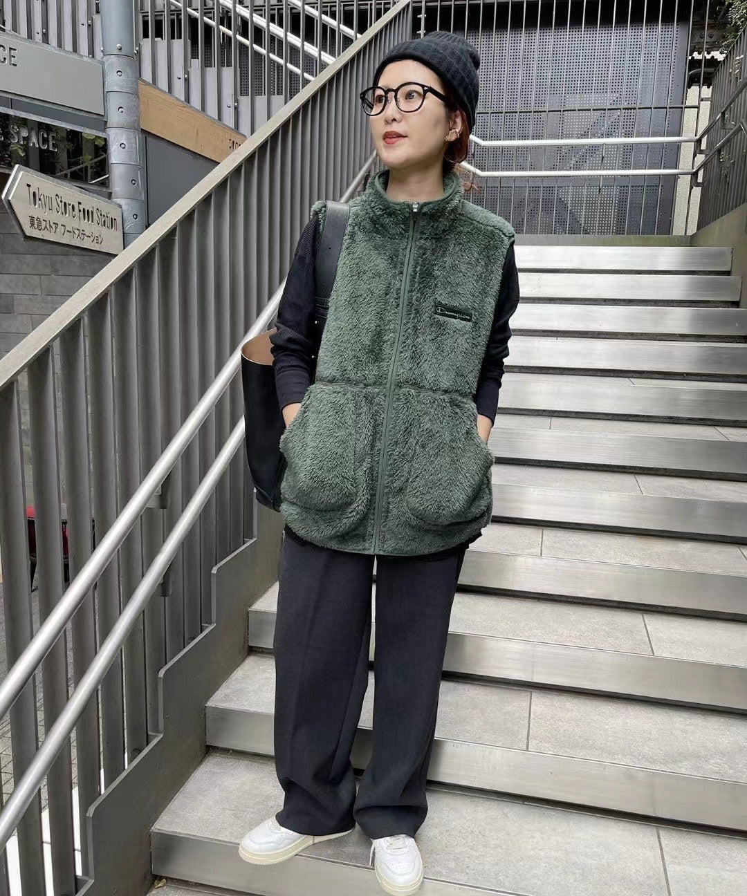 Champion 毛毛背心