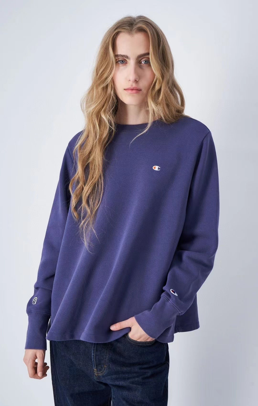 Champion x Beams boy圓領衛衣