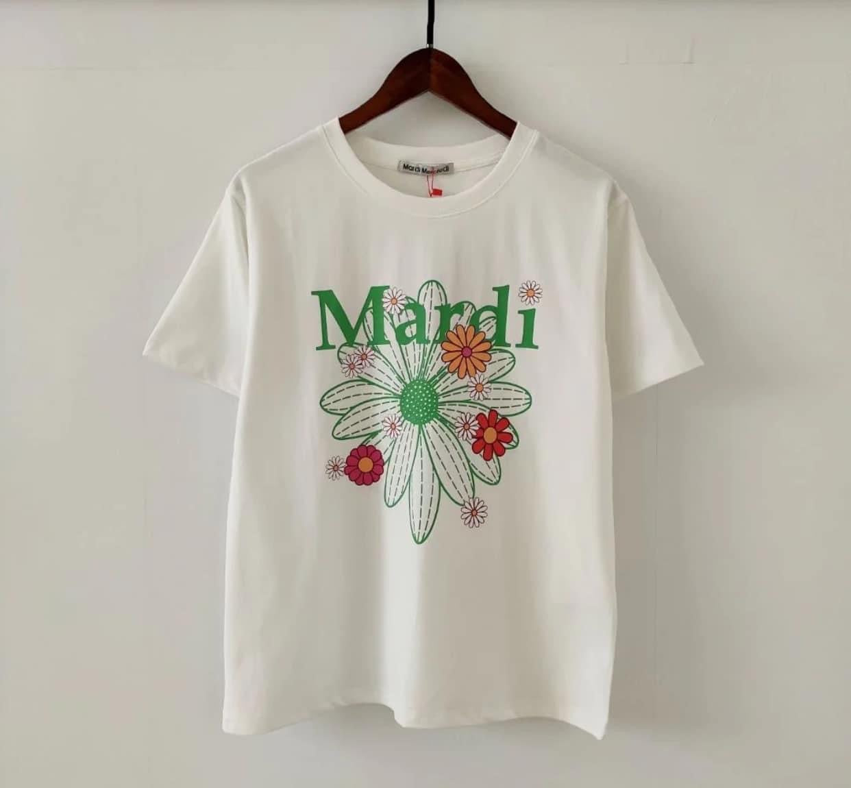 Mardi Mercredi 彩色flower tee