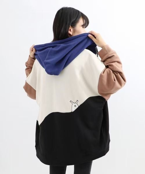 Scolar 接拼hoodies jacket