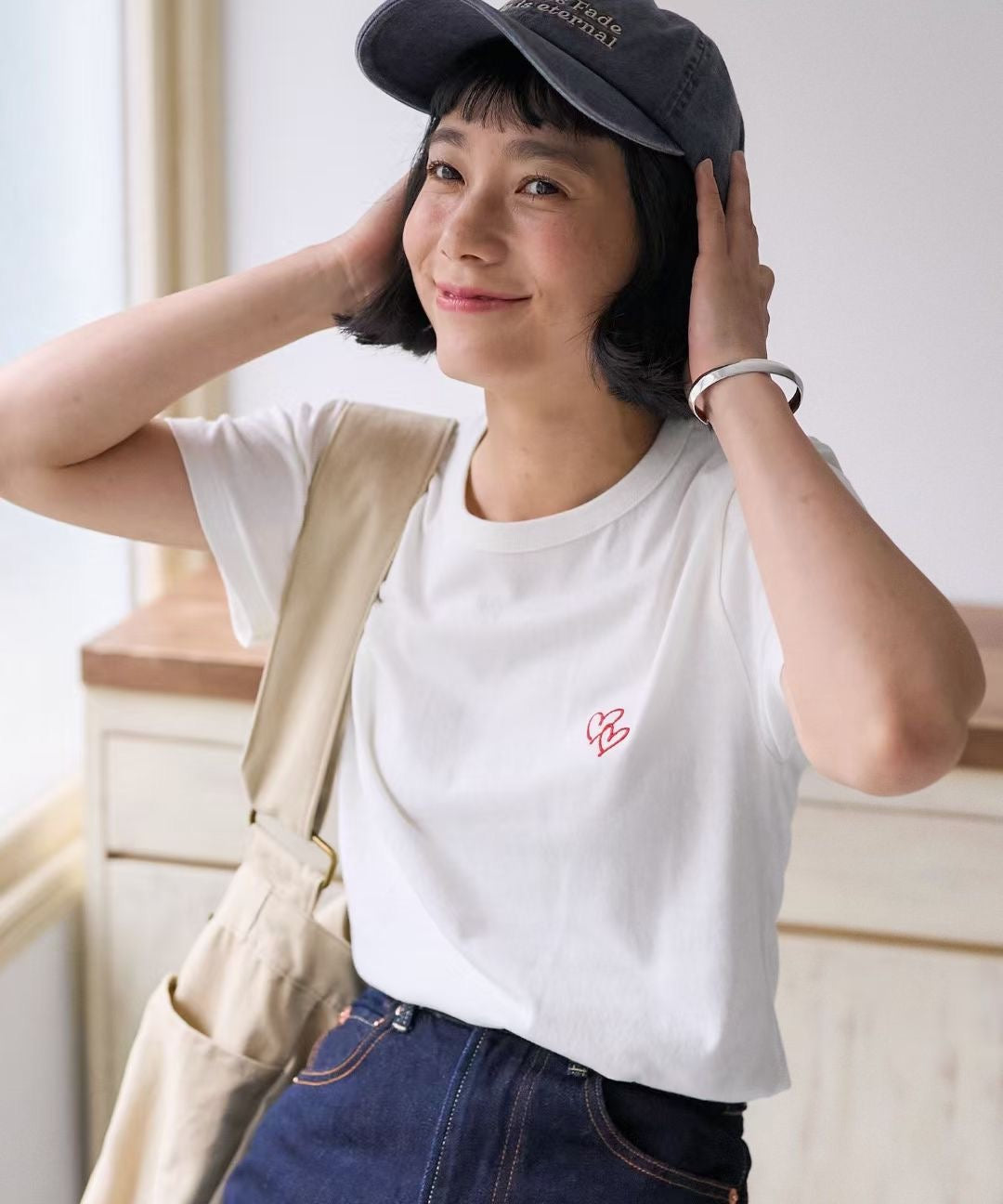 Freaks store 心心刺繡tee