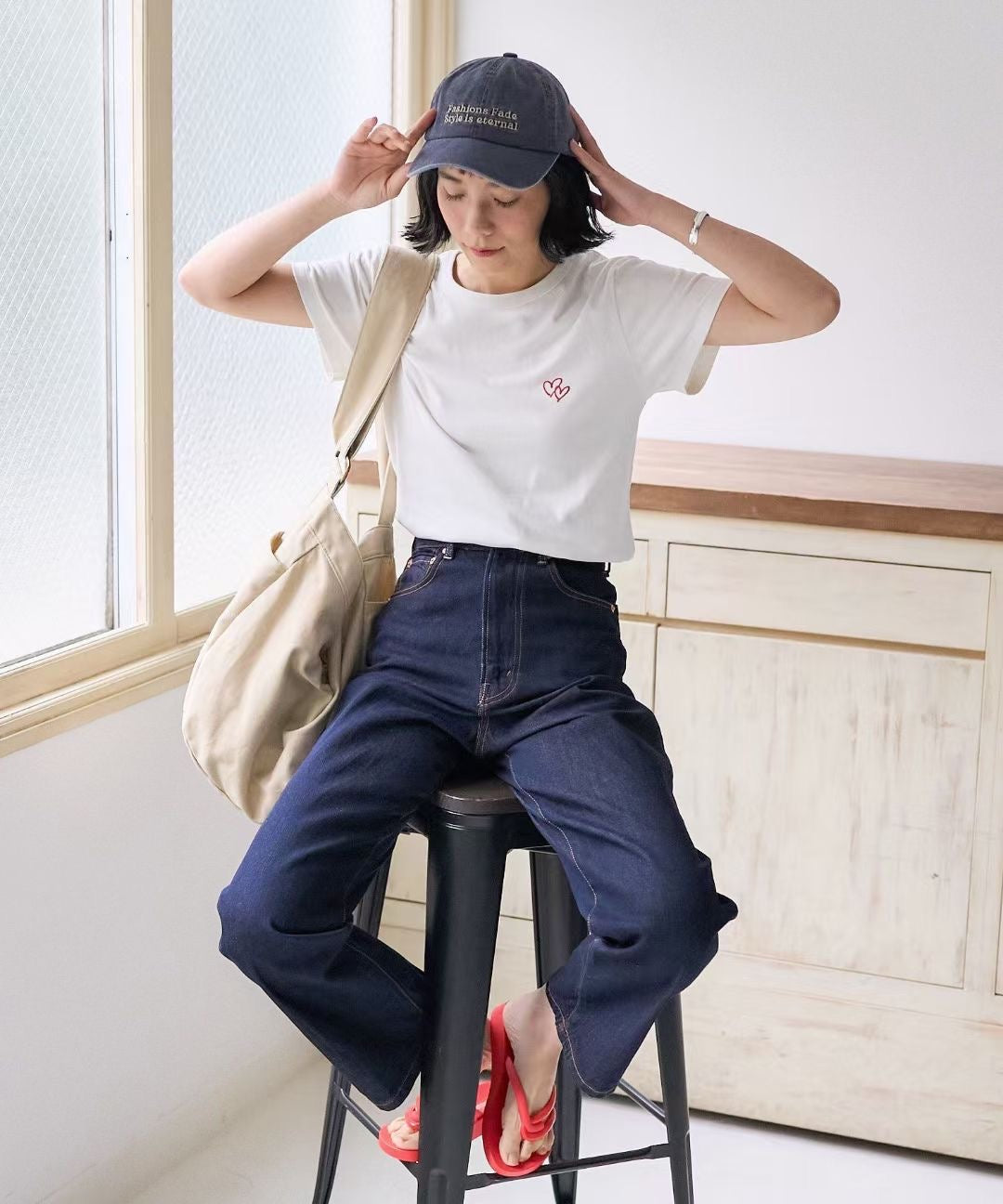 Freaks store 心心刺繡tee