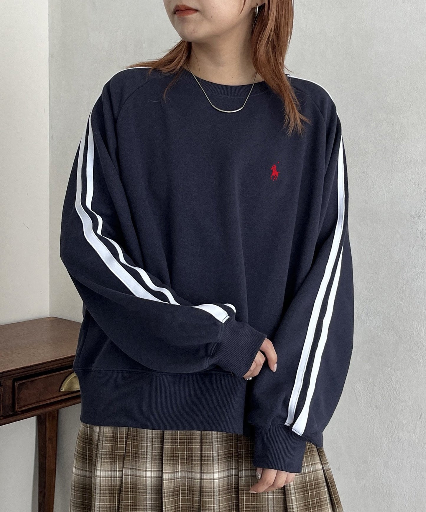 Polo撞色衛衣