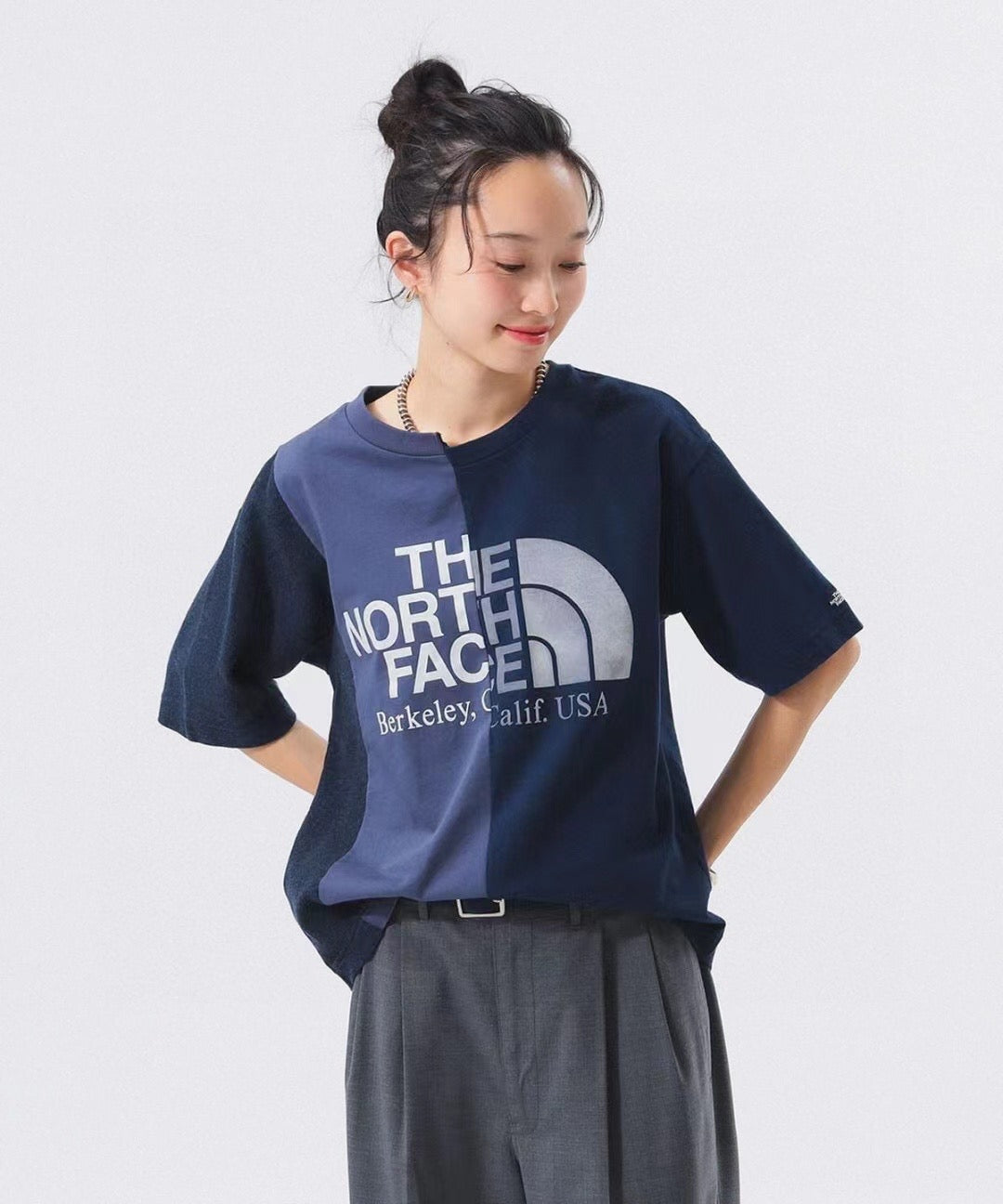 The North Face不規則tee