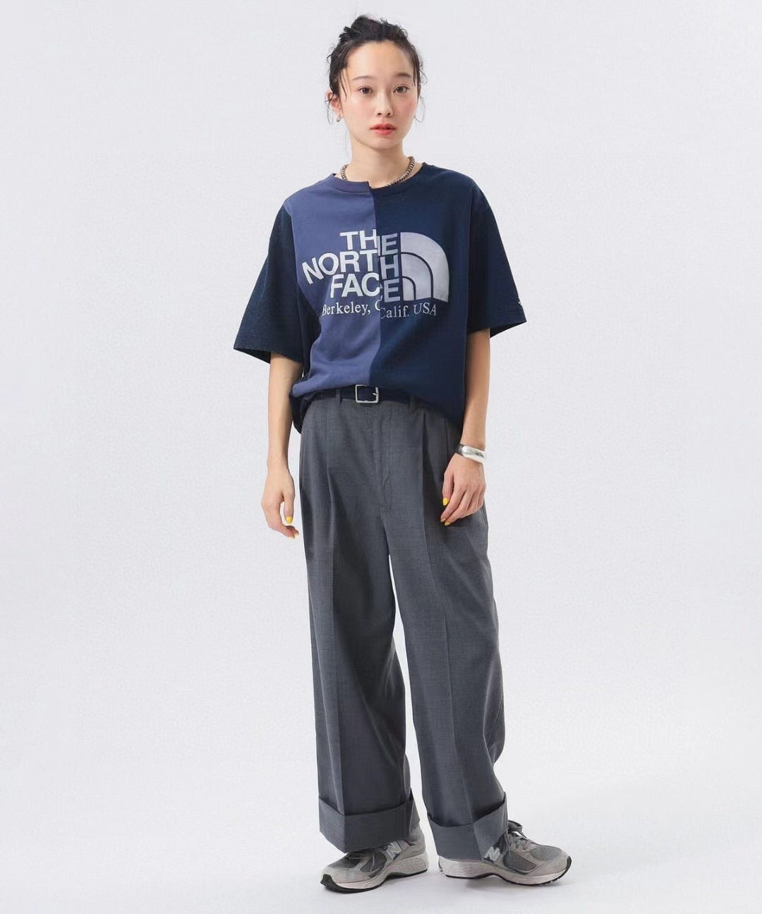 The North Face不規則tee