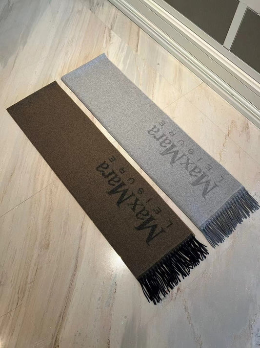 Max Mara雙色羊毛頸巾