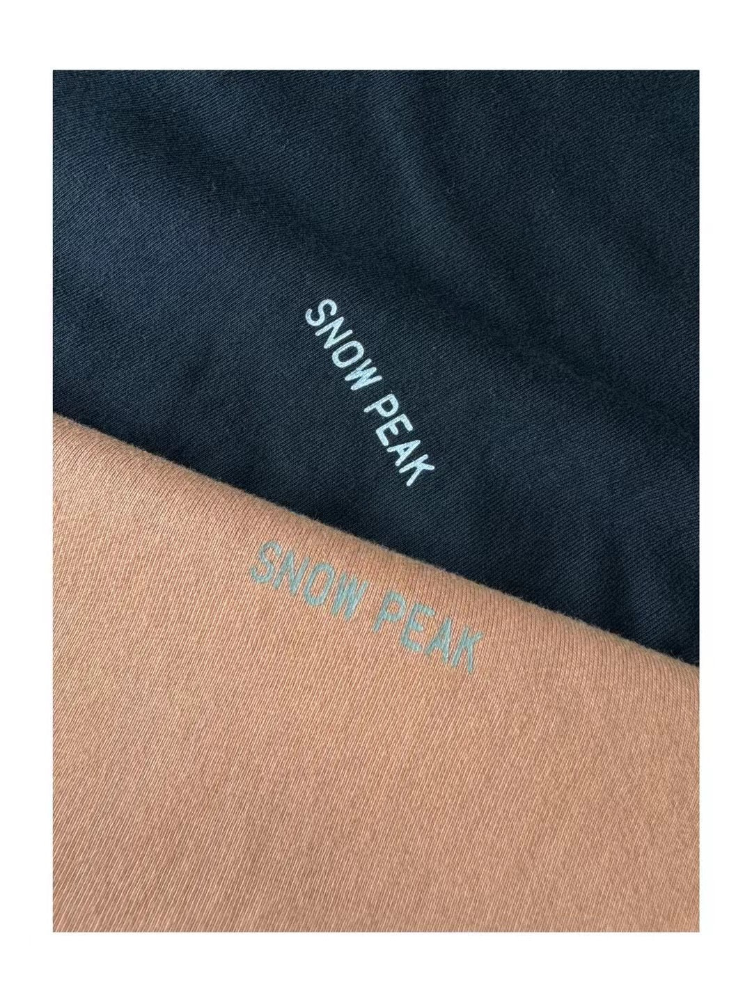 日單snow peak logo tee