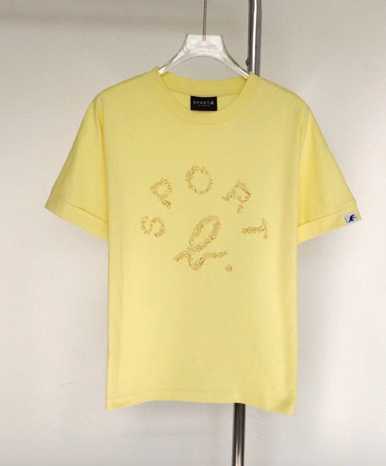 Agnes b logo 印花tee