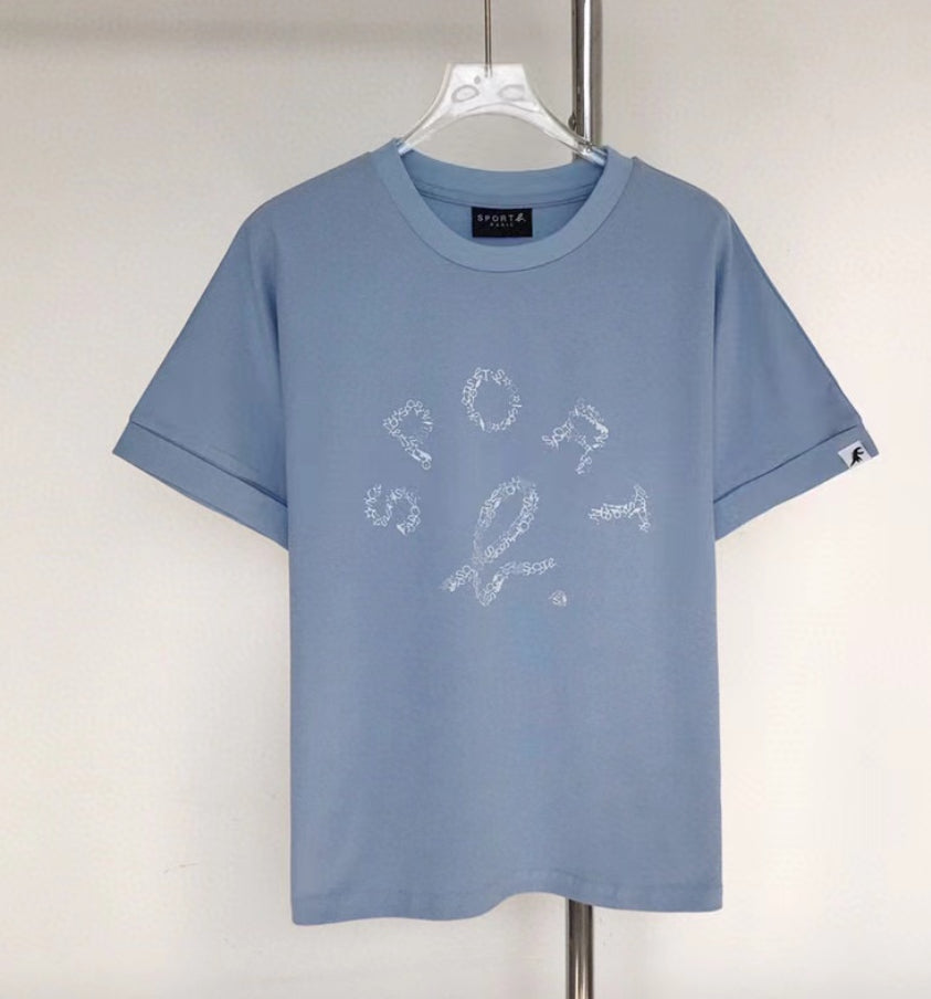 Agnes b logo 印花tee