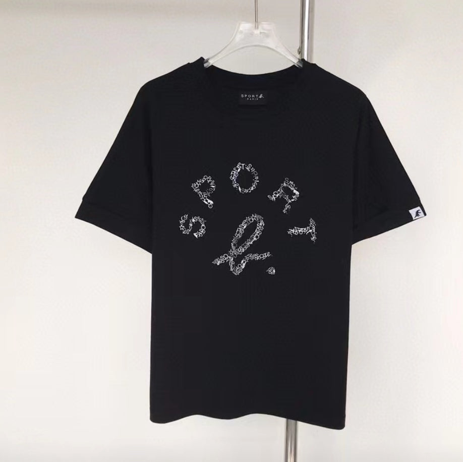 Agnes b logo 印花tee