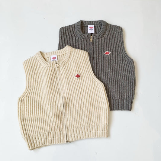 Danton 拉鏈毛線背心