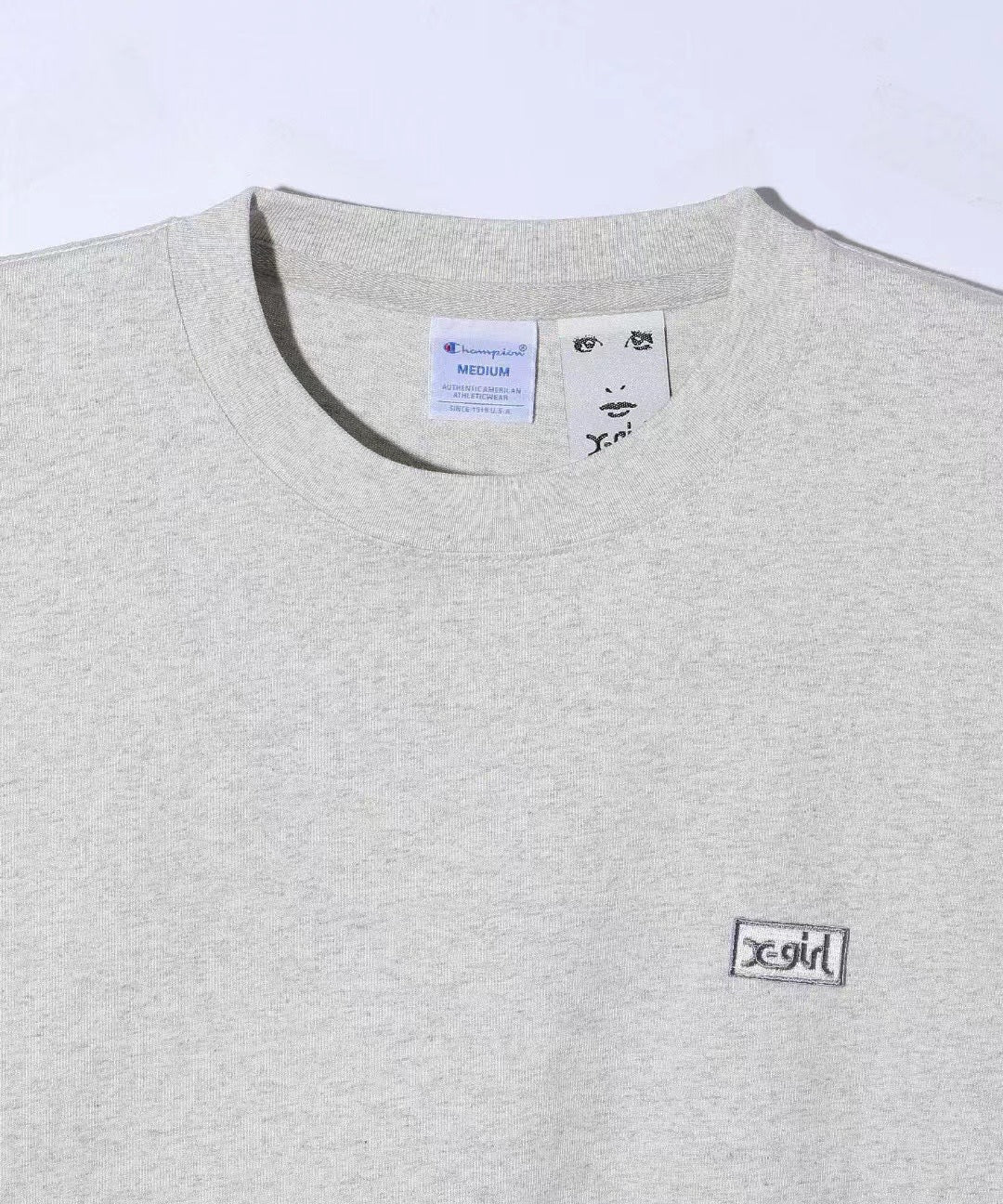 X girl x champion 長tee