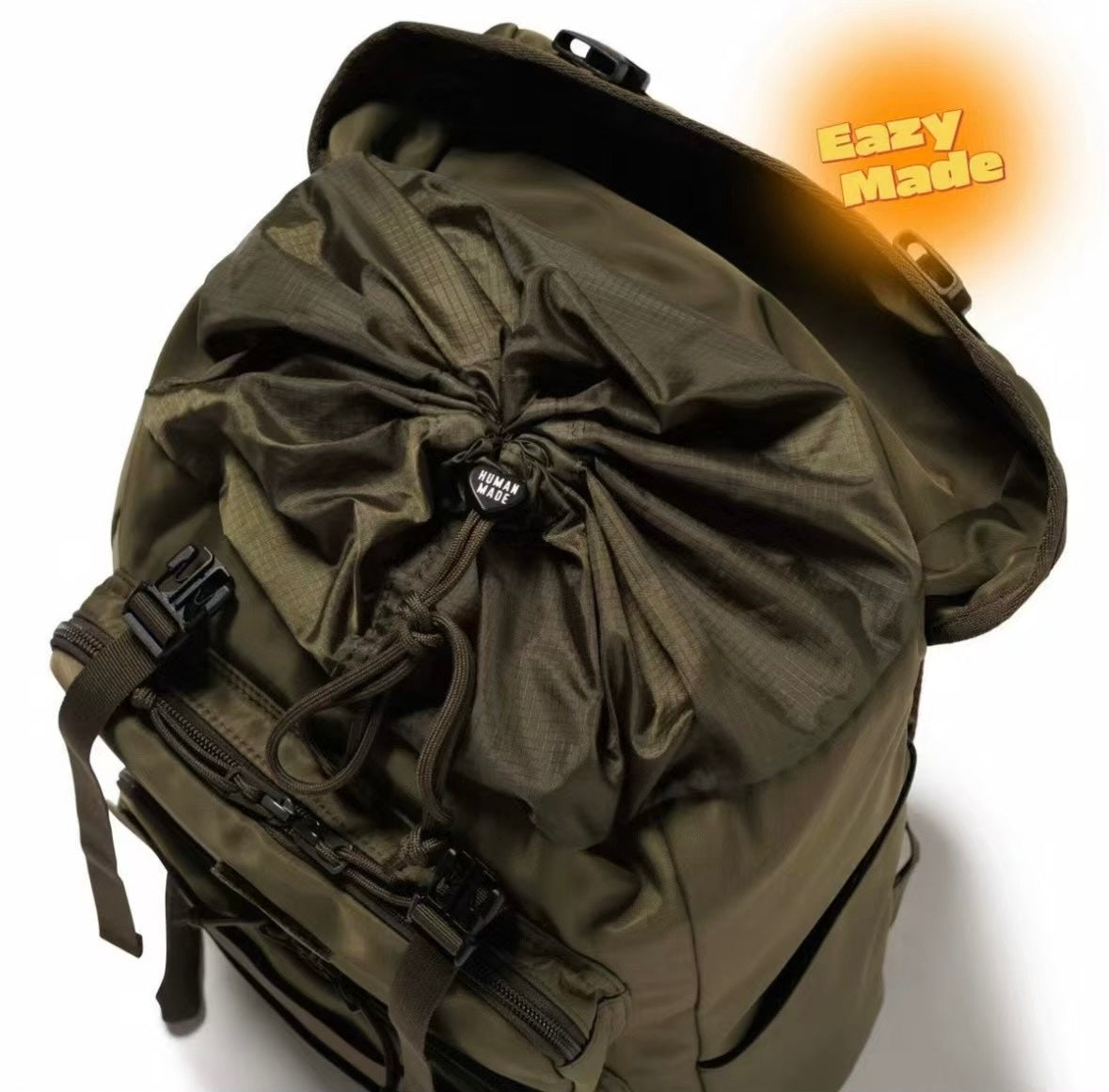 Human made backpack