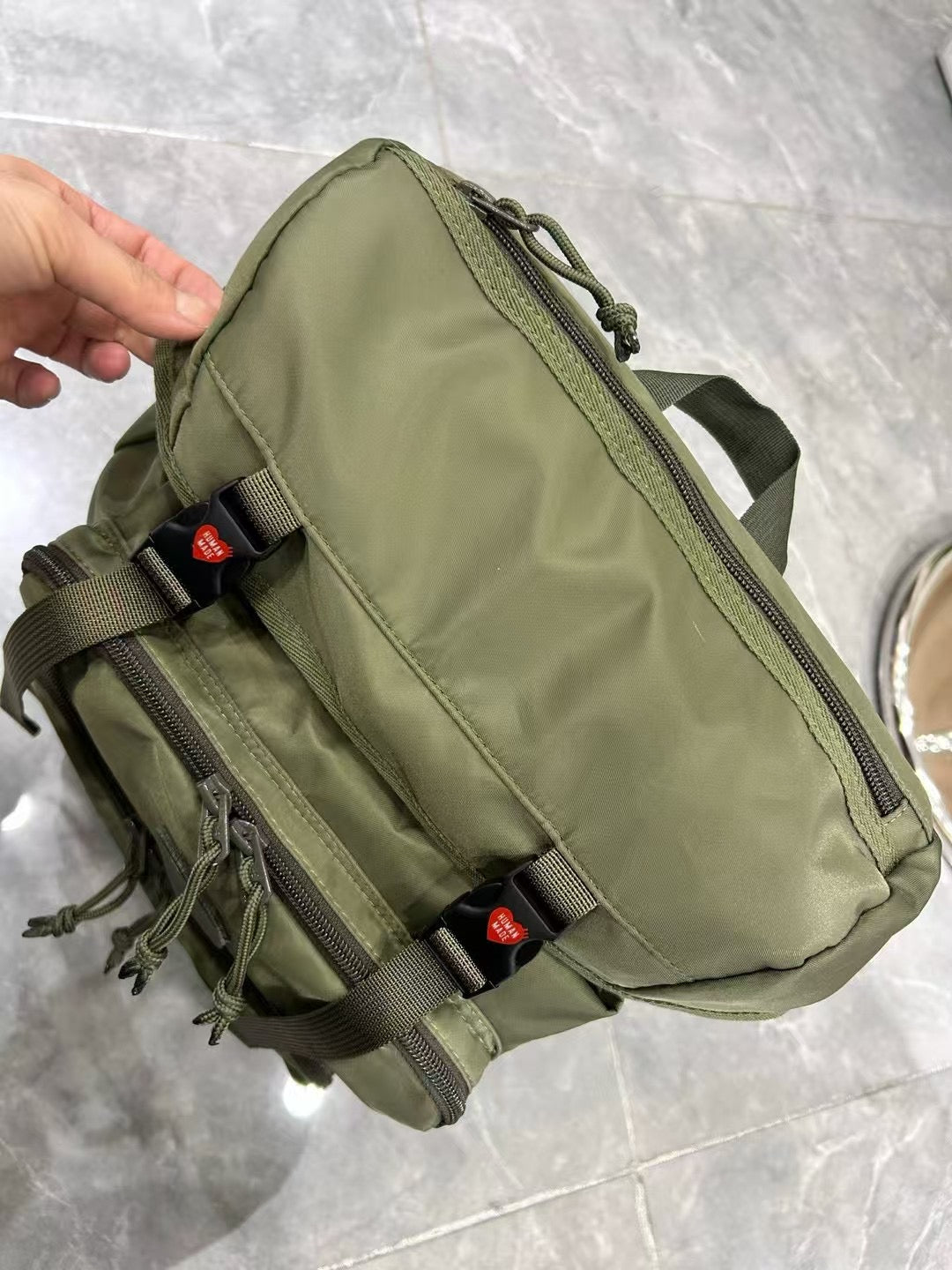 Human made backpack