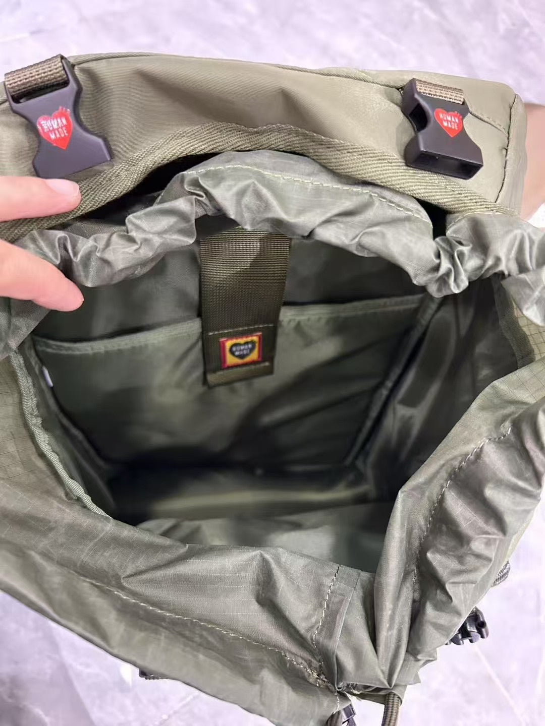 Human made backpack