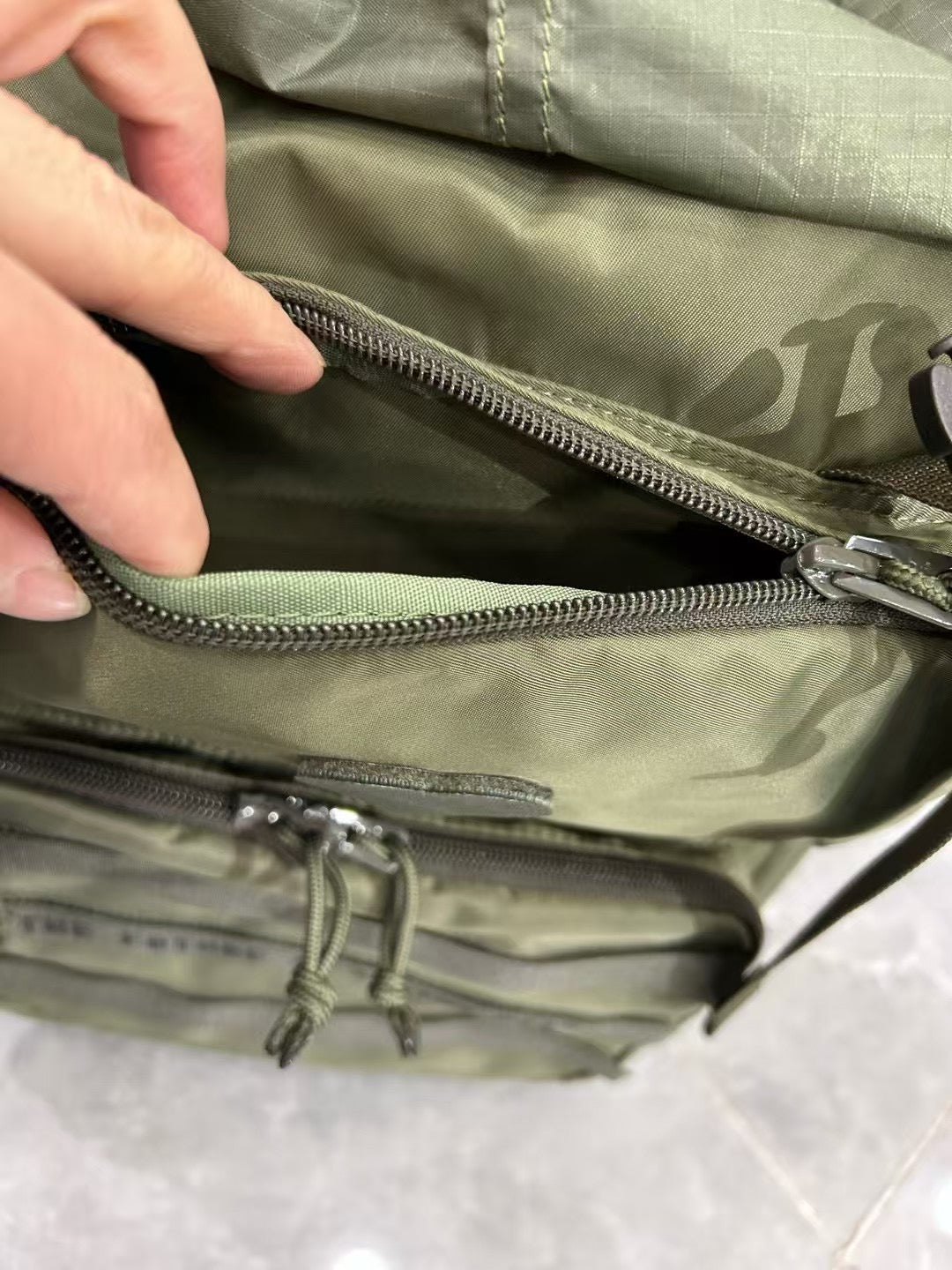 Human made backpack