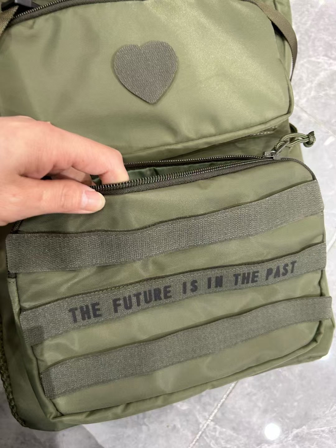 Human made backpack