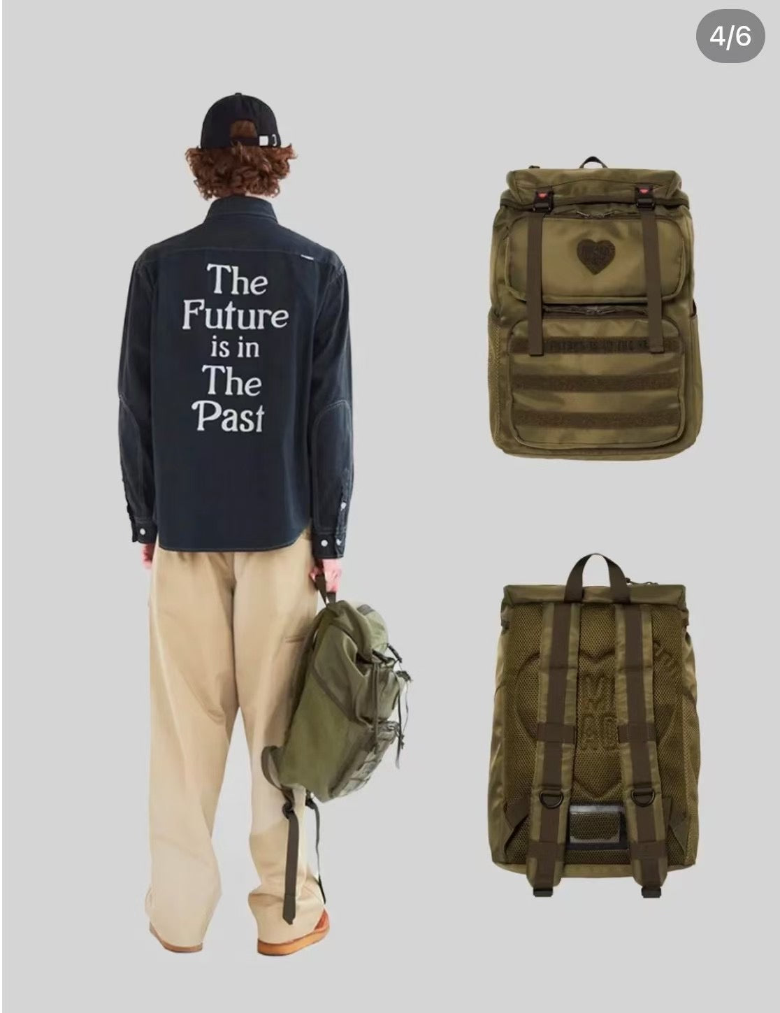 Human made backpack