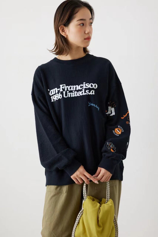 Rodeo crowns 刺繡圓領衛衣